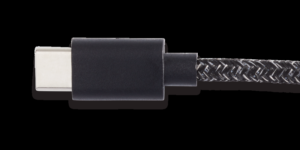 Bluehive Type C Braided Cable with Leather Strap, 6-ft