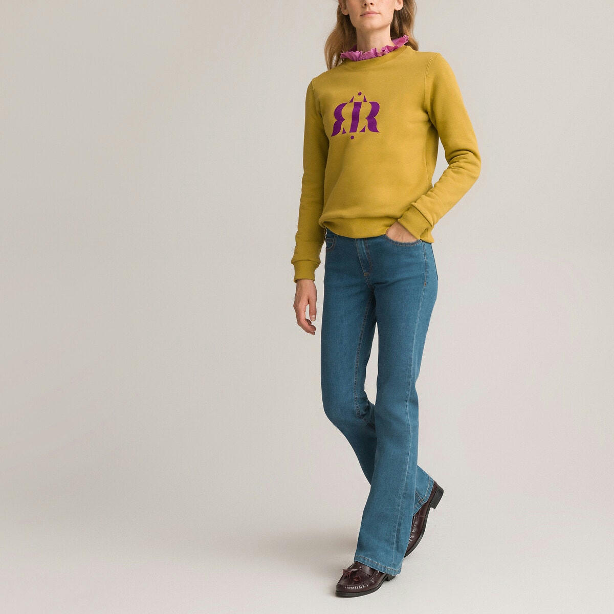 Jean bootcut, en coton Bio