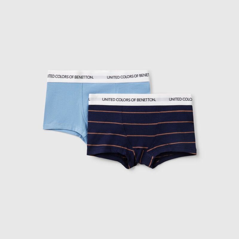 Two boxers in stretch cotton