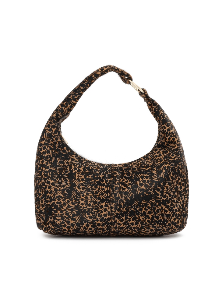 Small handbag with fashionable print bristles