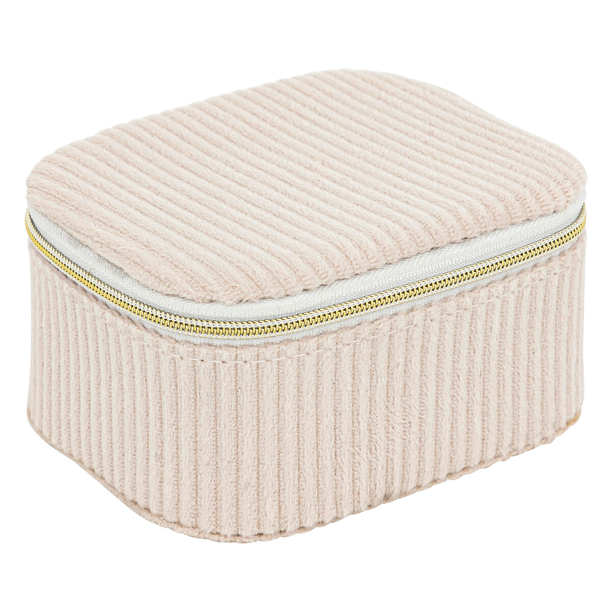 Jewelry Box "Enya" Velvet, Beige, L.11 cm