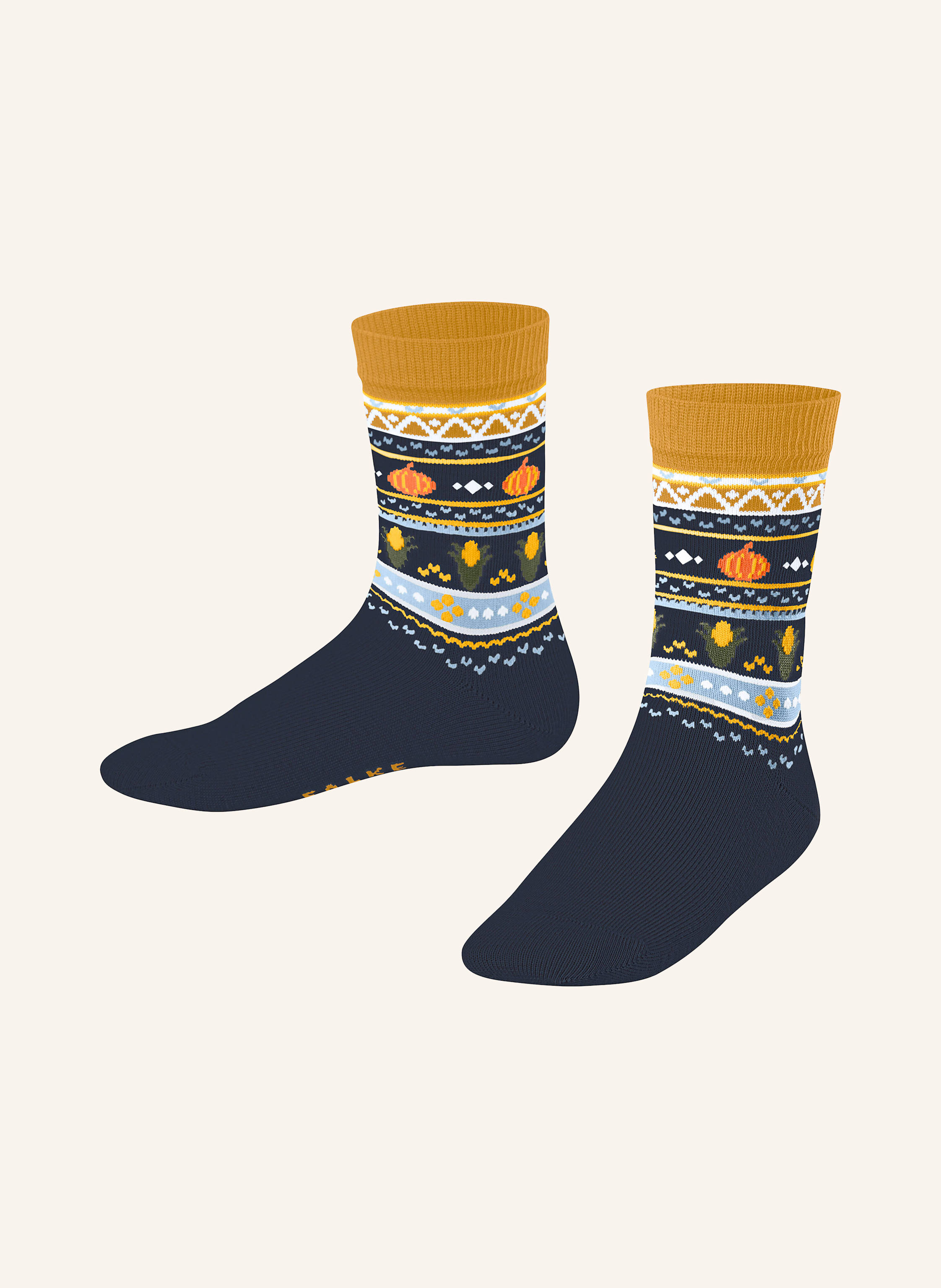 FALKE Socken PUMPKIN FAIR ISLE