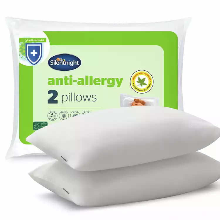 Silentnight Anti-Allergy Side Sleeper Firm Pillow – 2 Pack