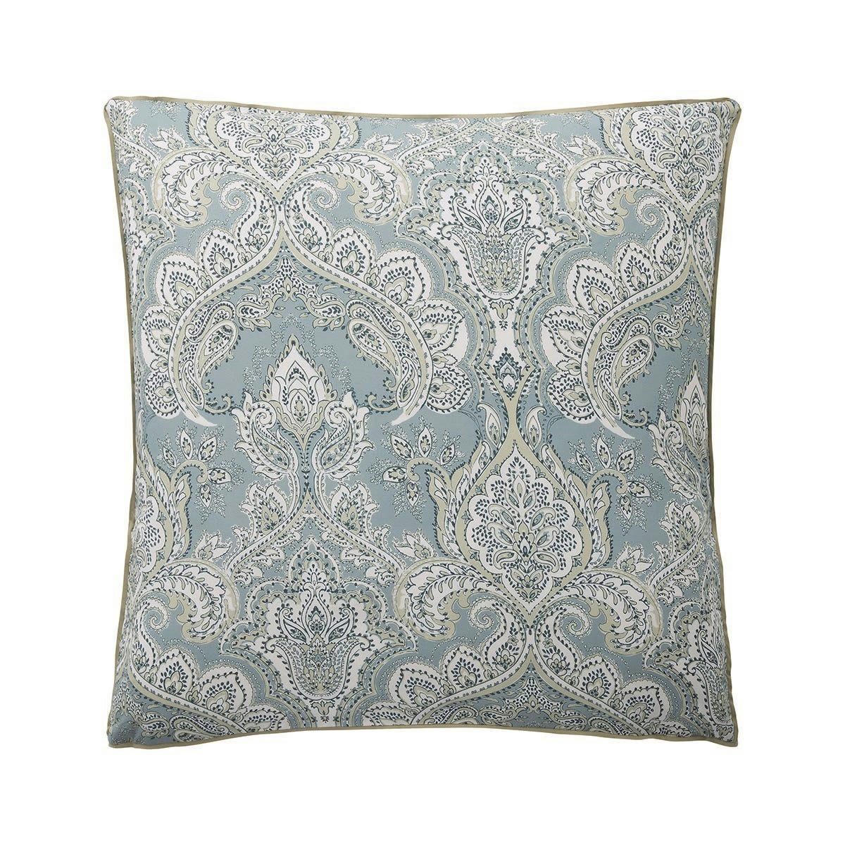 PONDICHÉRY - Taie d'oreiller percale bleu clair 65x65 cm