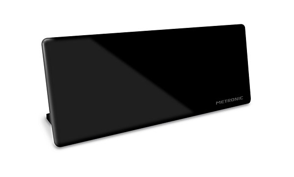 Antenne d'intérieur HD murale 50 dB - noire - METRONIC 416978