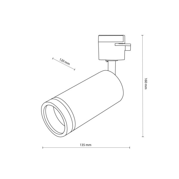 Lampa reflektor spot szynowy 1F TRACER JET RING 6898 TK Lighting