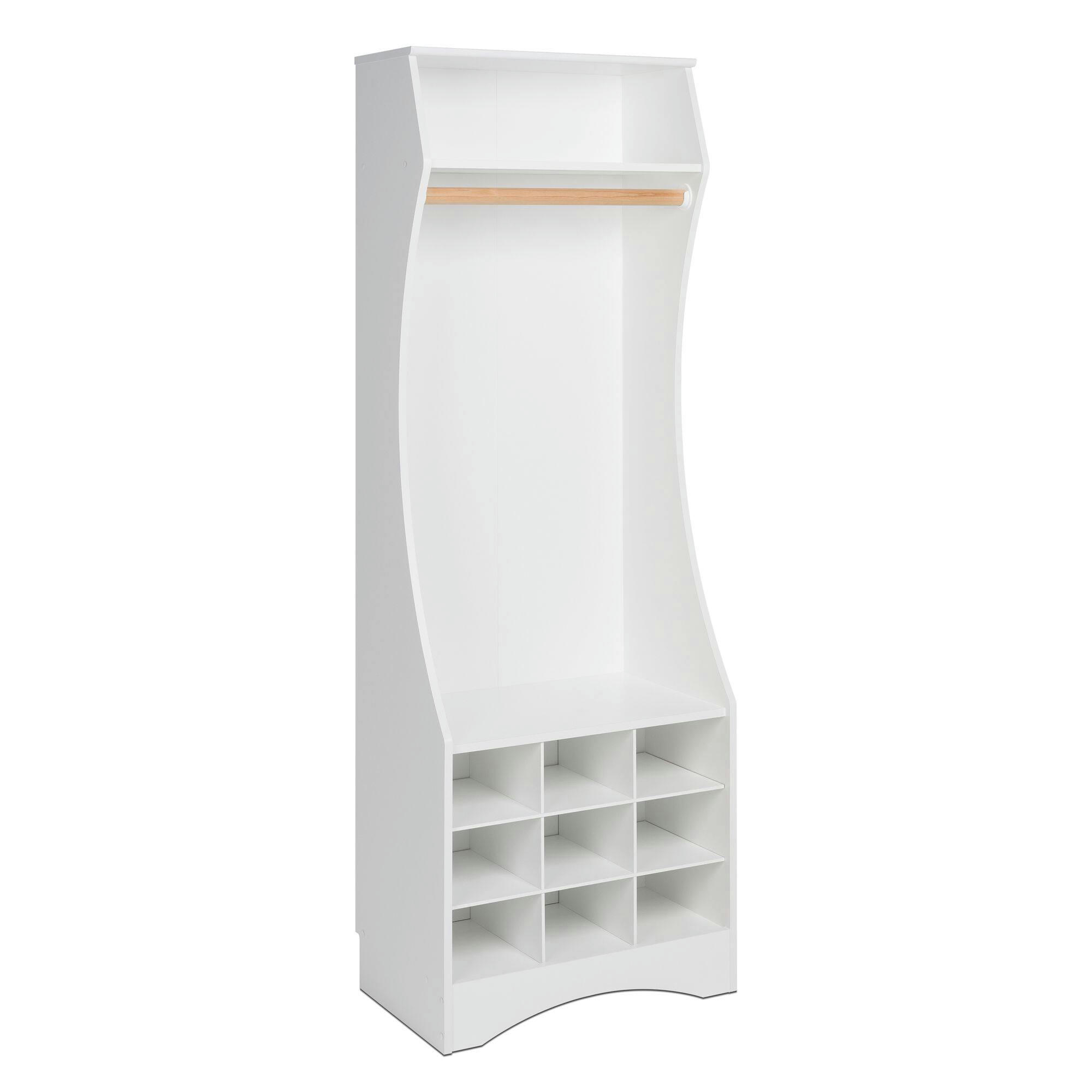 Prepac Narrow Open Wardrobe with Shoe Storage