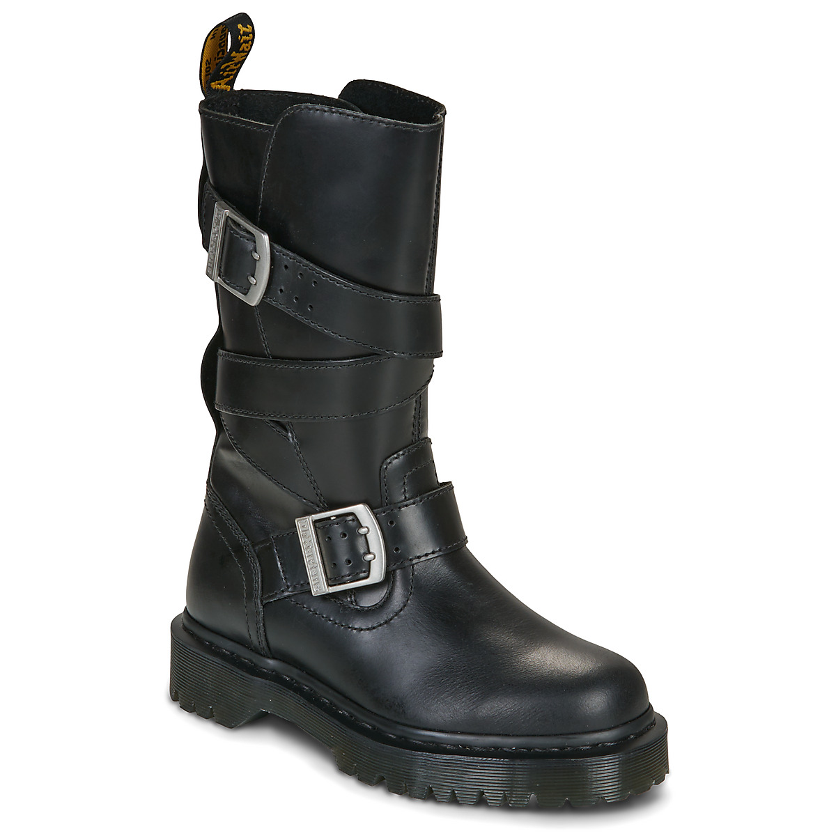 Dr. Martens - Anistone Strap High Boot Black Orleans - Black
