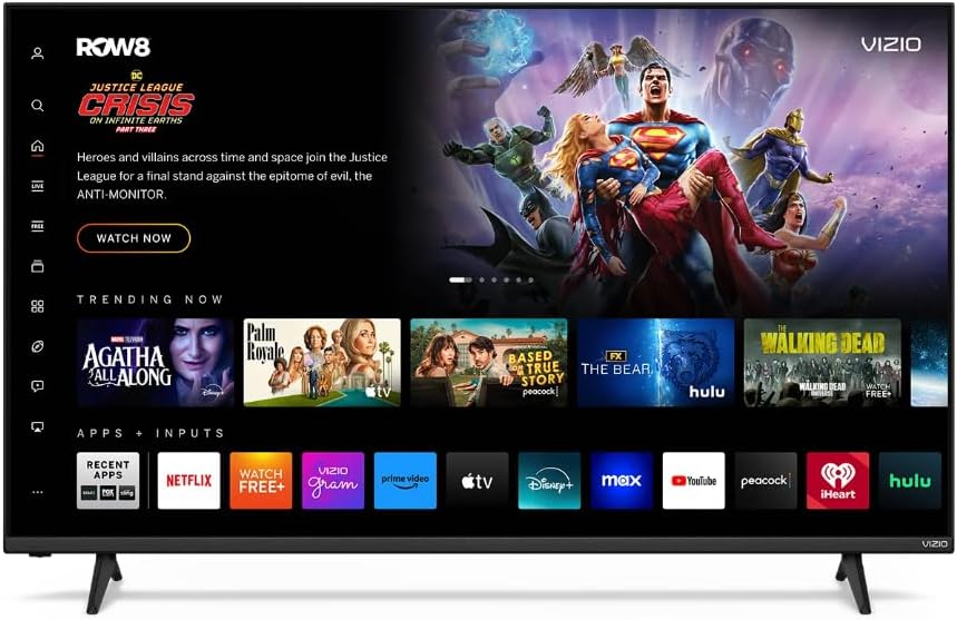 VIZIO 55 4K UHD QLED Smart TV with Dolby Vision HDR  Wi-Fi 6  HDMI 2.1  Bluetooth  Alexa and Apple AirPlay Compatible (VQD55M-0804) (Renewed)