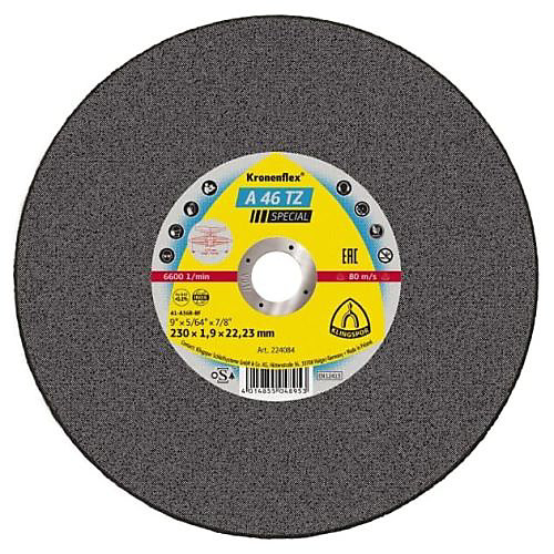 Disque à tronçonner KRONENFLEX A 46 TZ Special 125x1,6x22,23 mm - KLINGSPOR - 187171