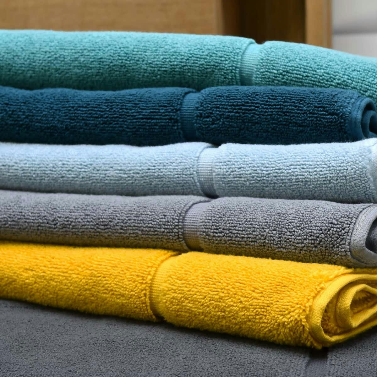 SENSOFT - Grand tapis de bain zéro twist 1000gr/m²  aqua sea  60x100 cm