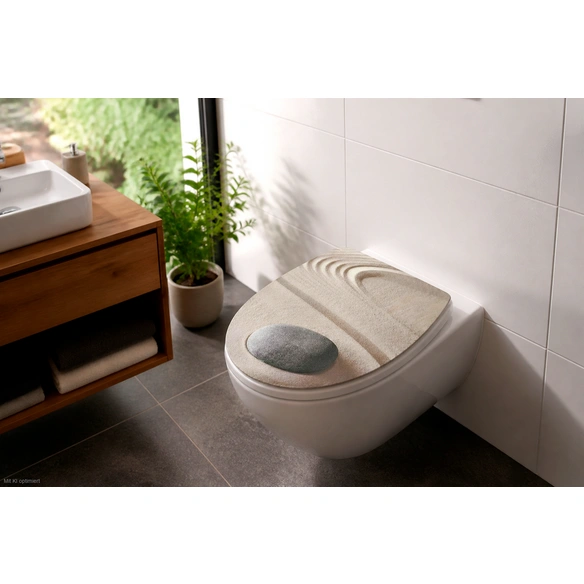 Dusch-WC-Aufsatz, HxBxL: 38 x 5 x 43 cm, weiß, Duroplast