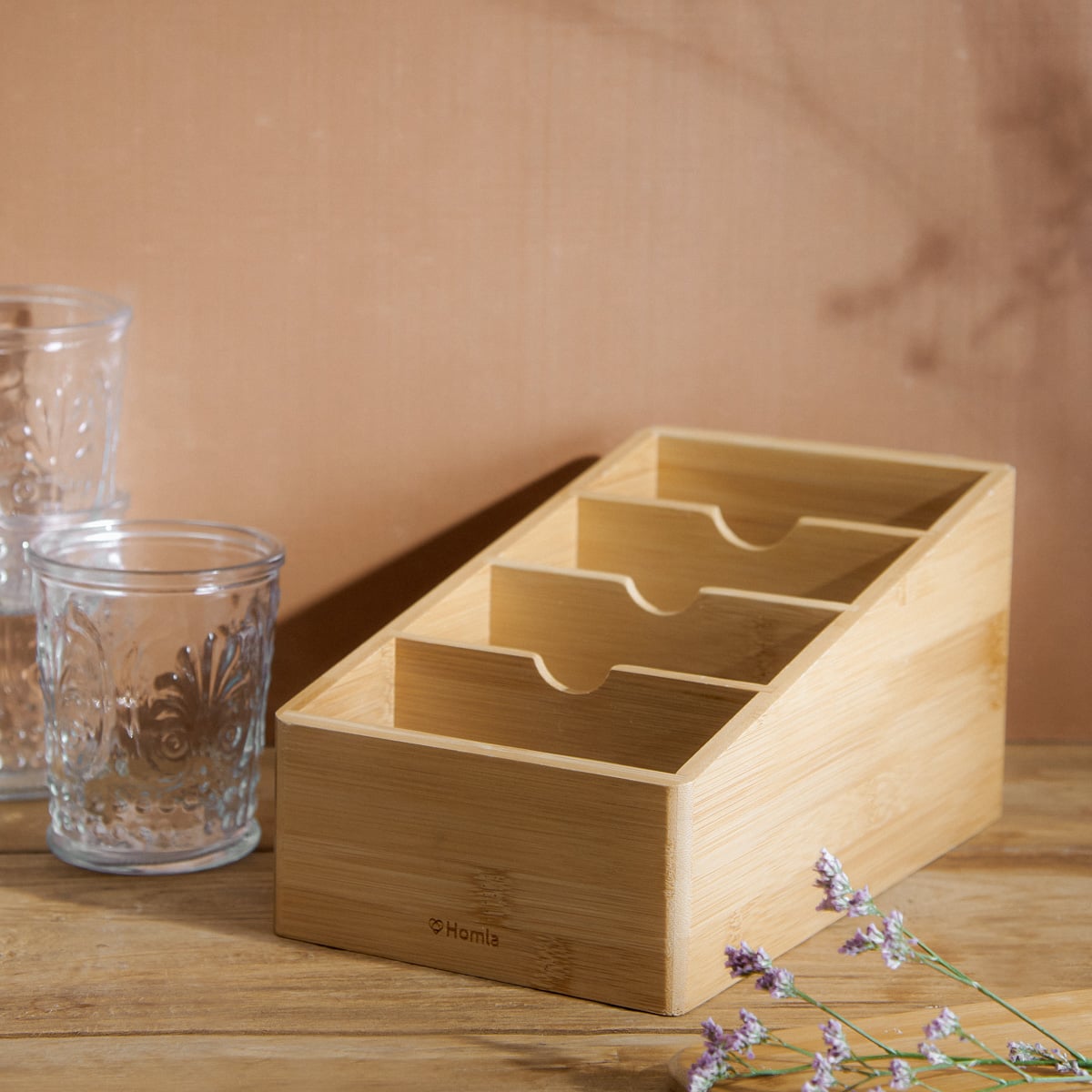 Organizer BAMBOU kuchenny bambusowy 25x13 cm