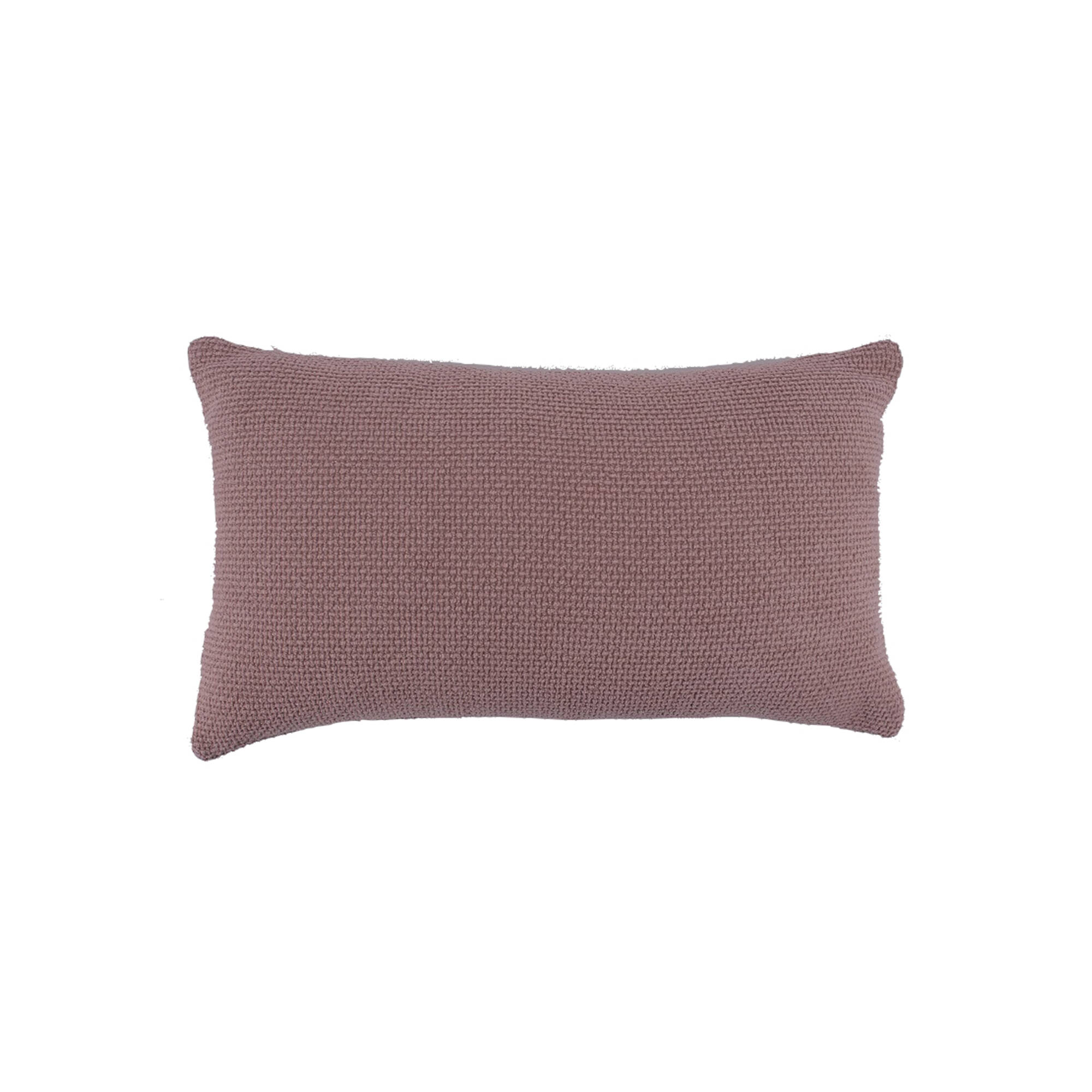 Coussin rectangulaire uni, velours chenille