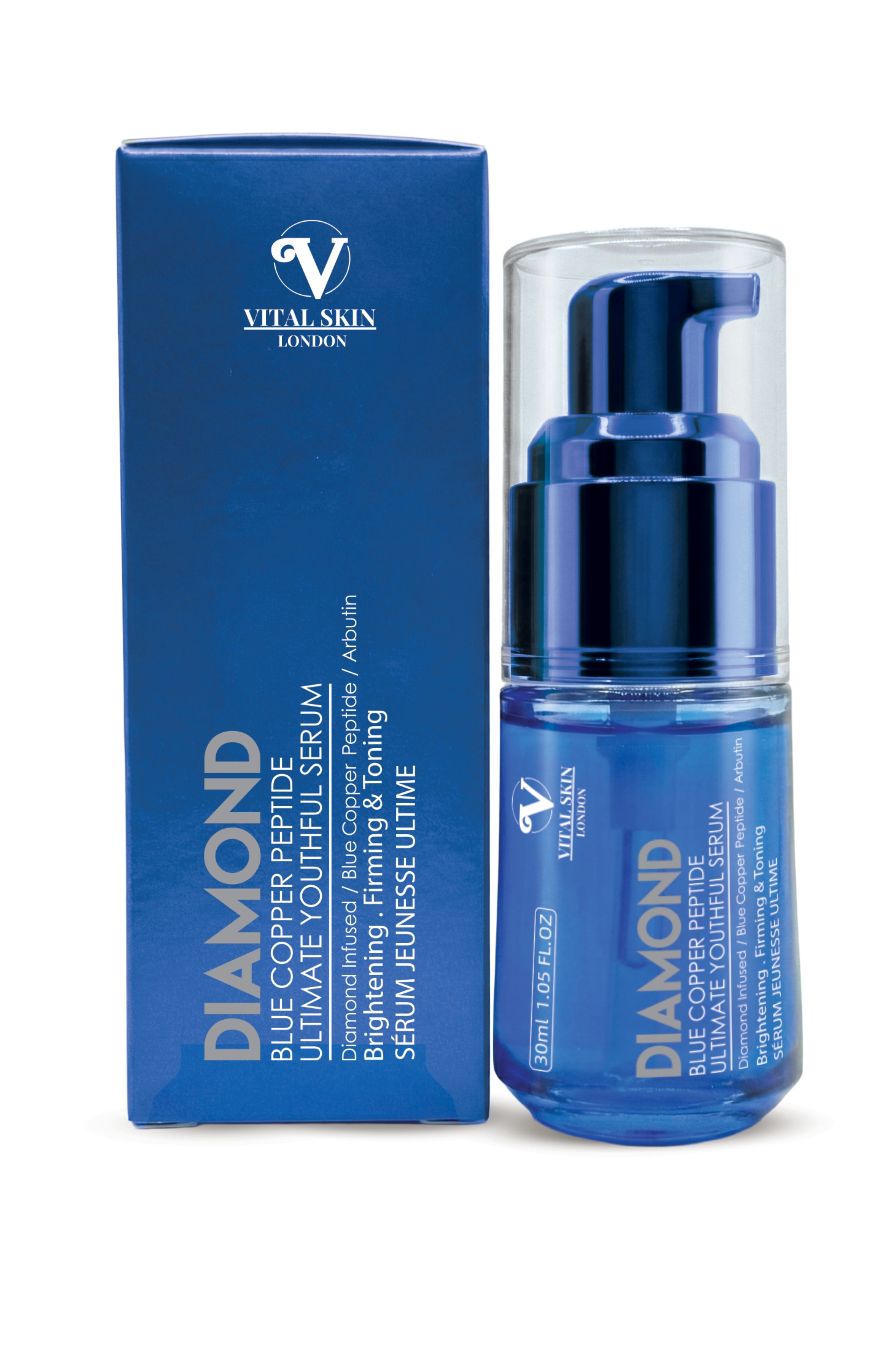 Vital Skin London Diamond Blue Copper Peptide Serum