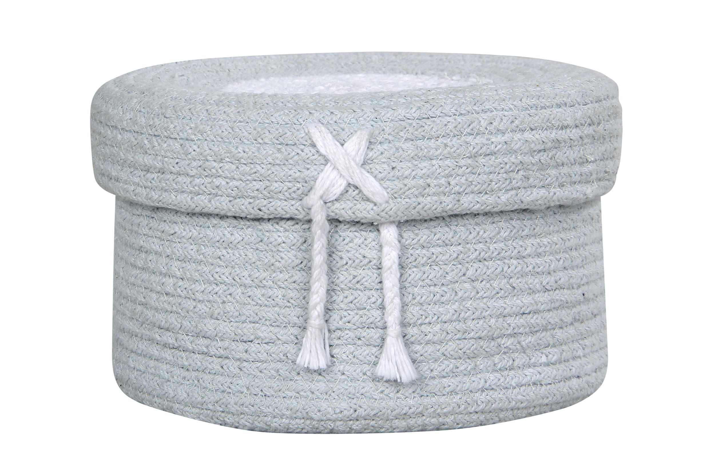 PYJAMA PARTY - Panier en coton bleu 13xØ20