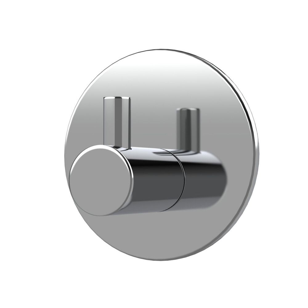 KROK SELVKLEBENDE ENKEL RUND BLANK KROM