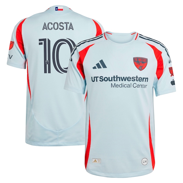 Luciano Acosta FC Dallas adidas 2025 The Inferno Kit Authentic Player Jersey - Light Blue