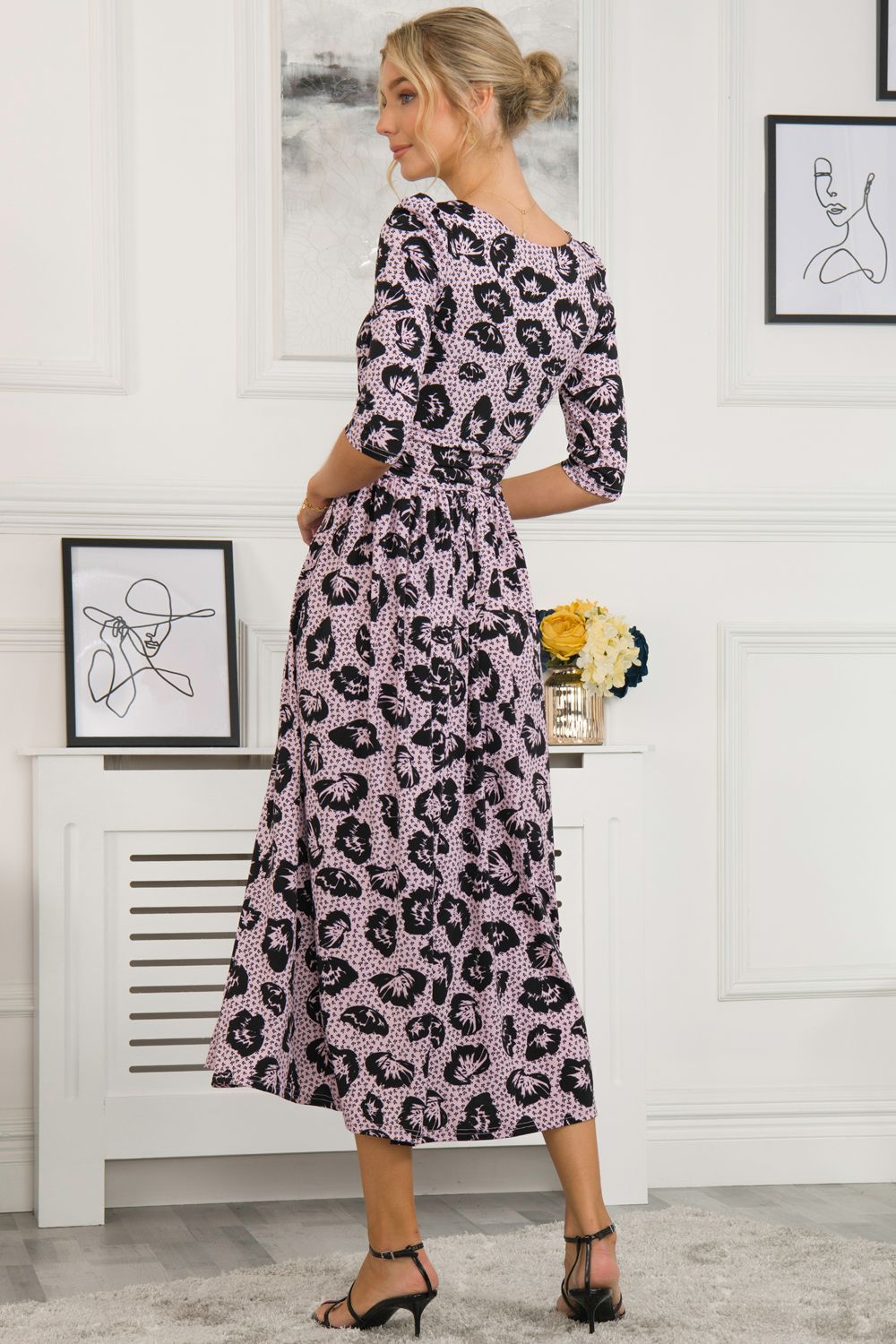 Jolie Moi Ozella Jersey Floral Print Maxi Dress
