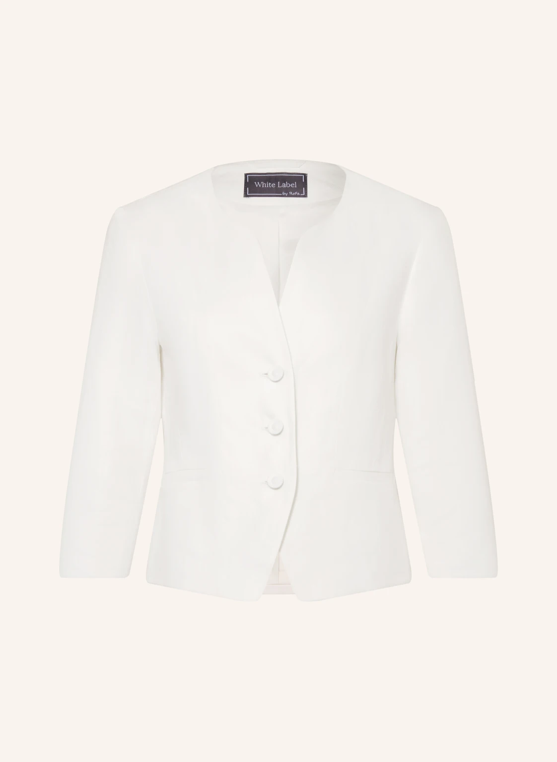 White Label Leinenblazer mit 3/4-Arm