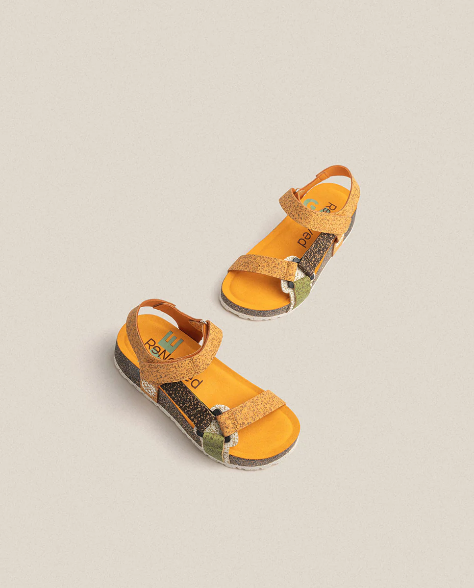 Sandalia de plataforma West 007 naranja