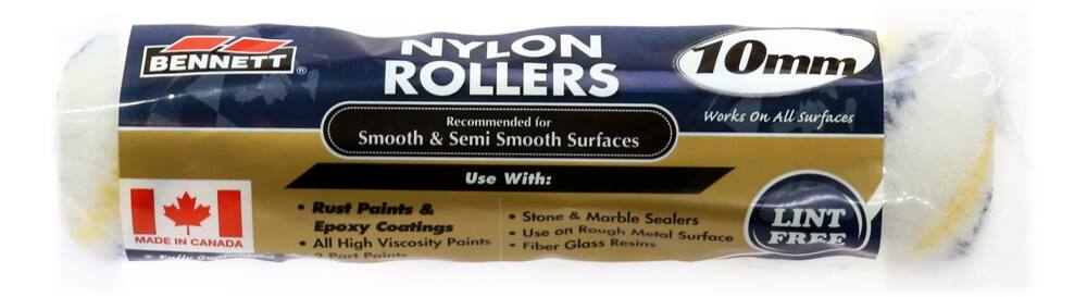 Bennett Lint Free Microfibre Paint Roller, 10mm