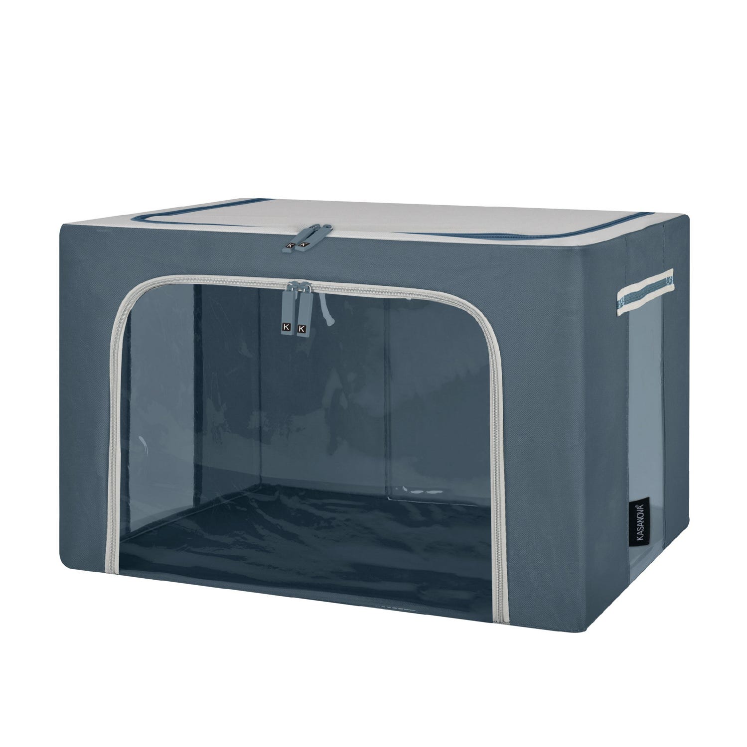 Scatola armadio 62x44x40 cm doppia cerniera blu