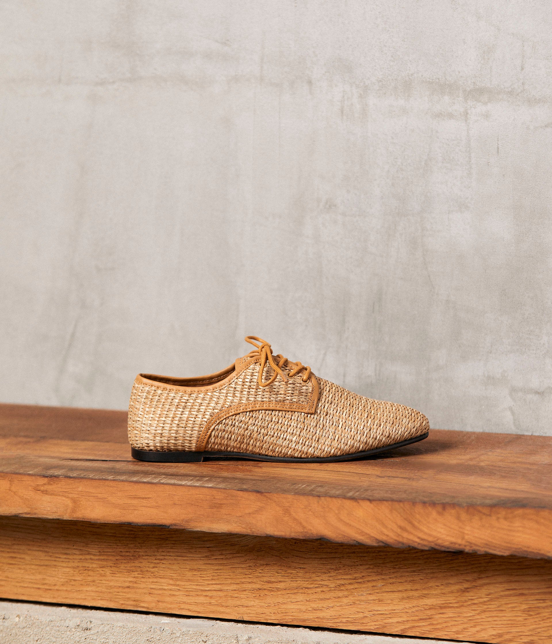 Derbies beige tressé Suki