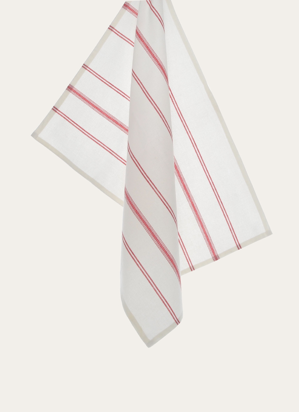 TORCHON RAYÉ EN TOILE DE COTON BLEU