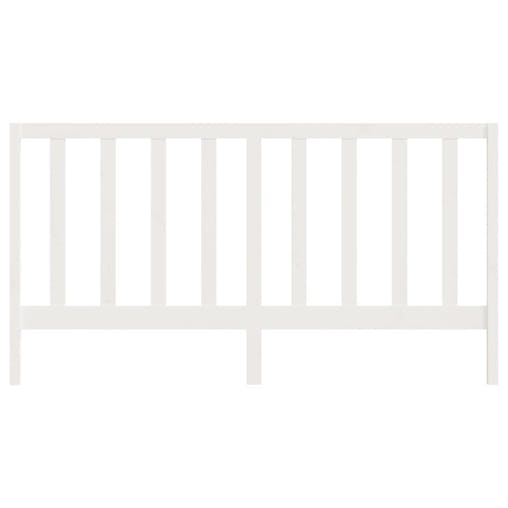NNEVL Bed Headboard White 186x4x100 cm Solid Wood Pine