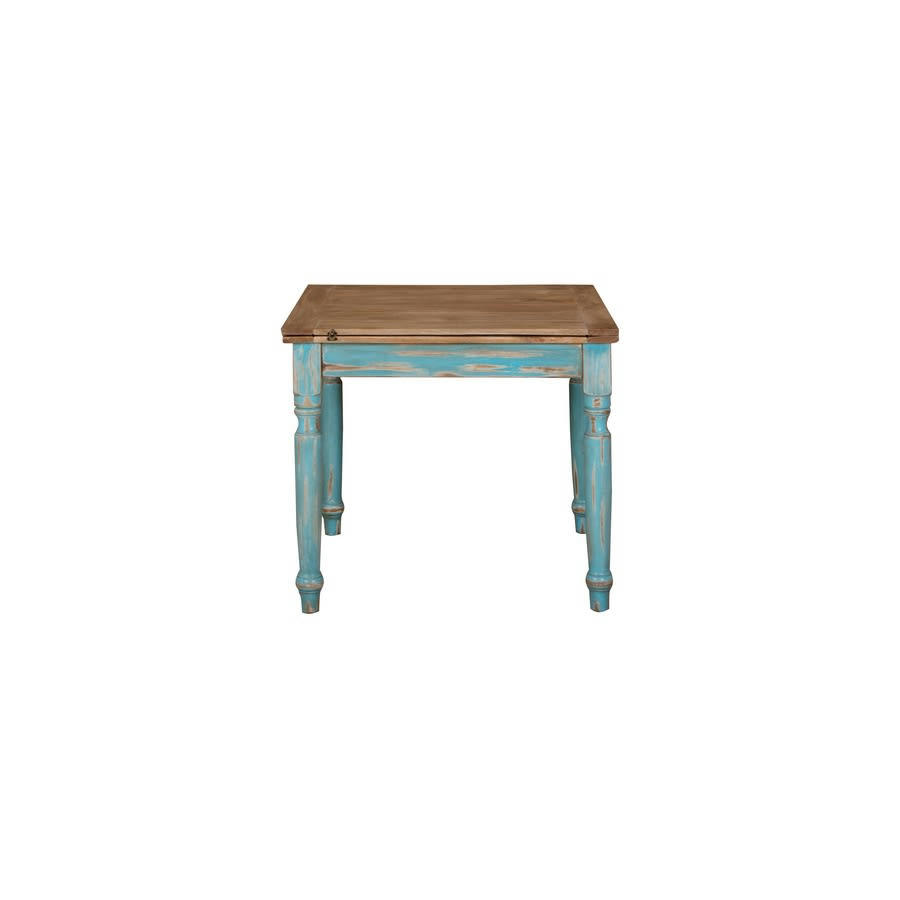 - Table antique à poignée extensible 90x90x80