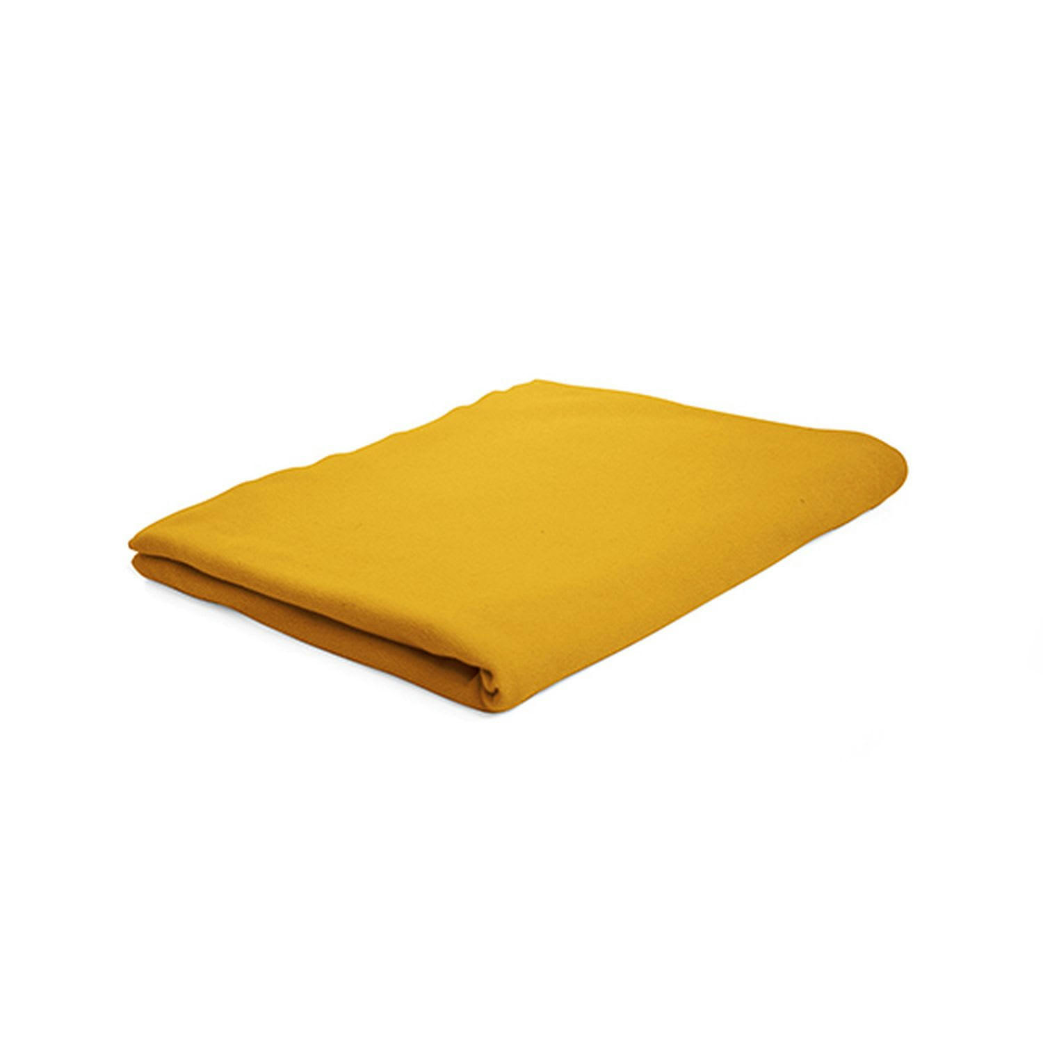 - Drap plat 100% coton 57 fils 240 x 300 cm jaune safran