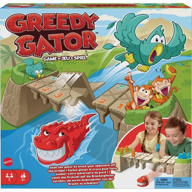Geschicklichkeitsspiel 14-teilig Greedy Gator