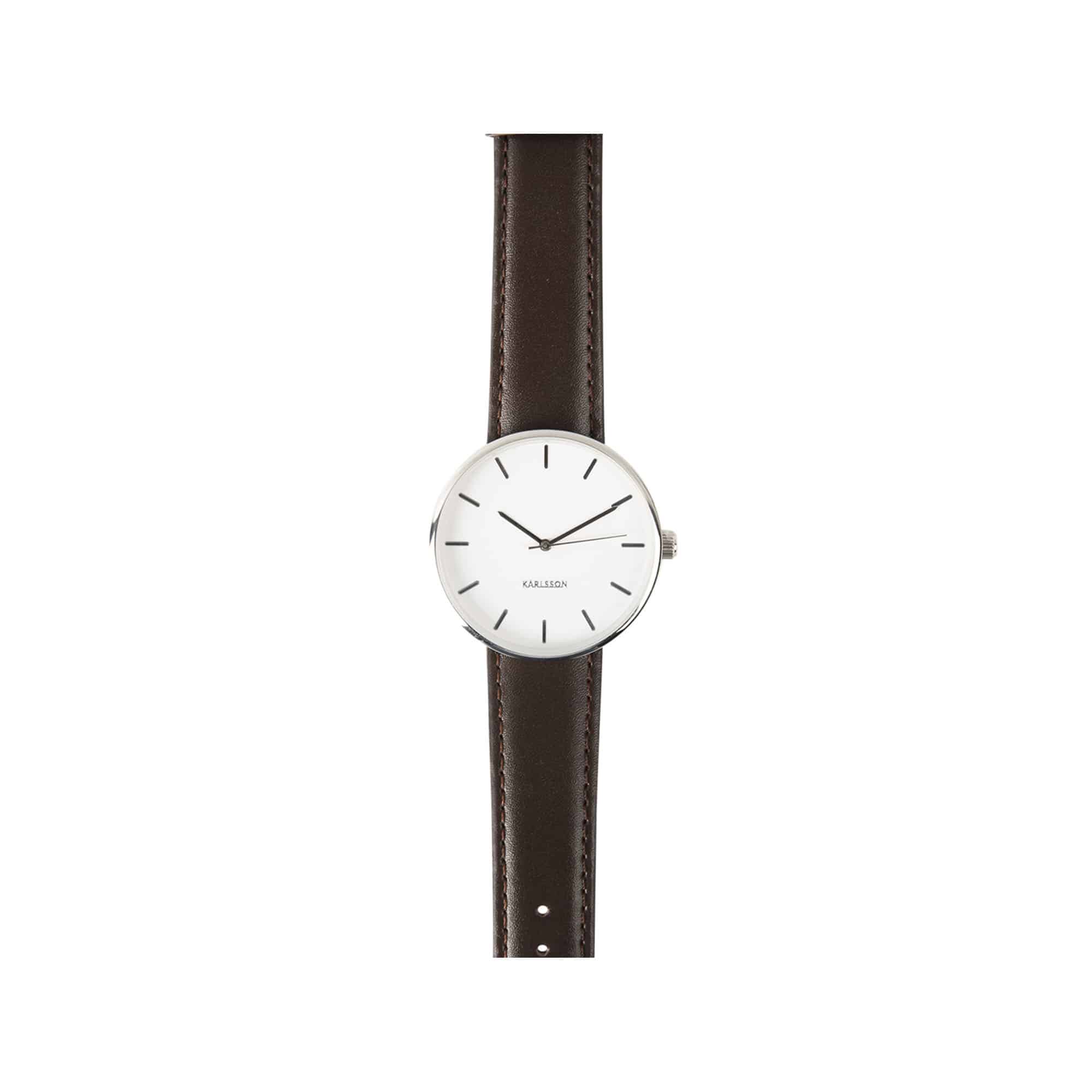 Karlsson horloge Minimal - wit - Ø4cm