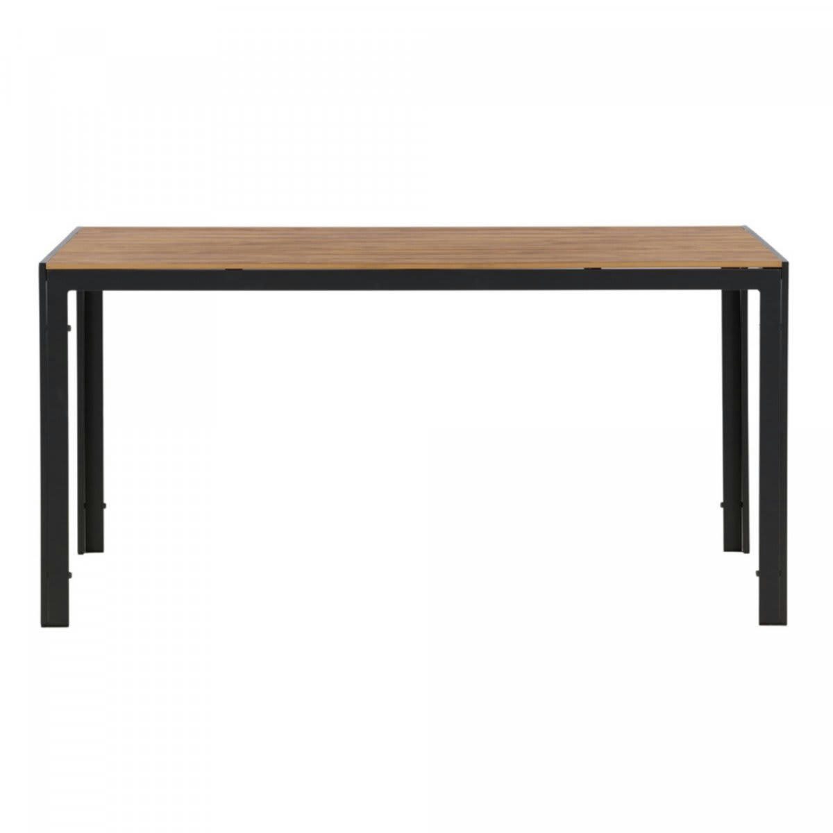 PABLOU - Table de jardin 150x90cm effet bois