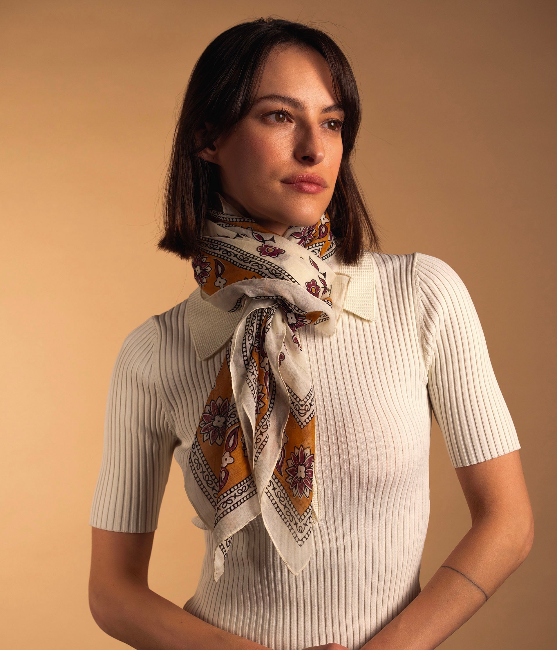 Foulard Cybele écru