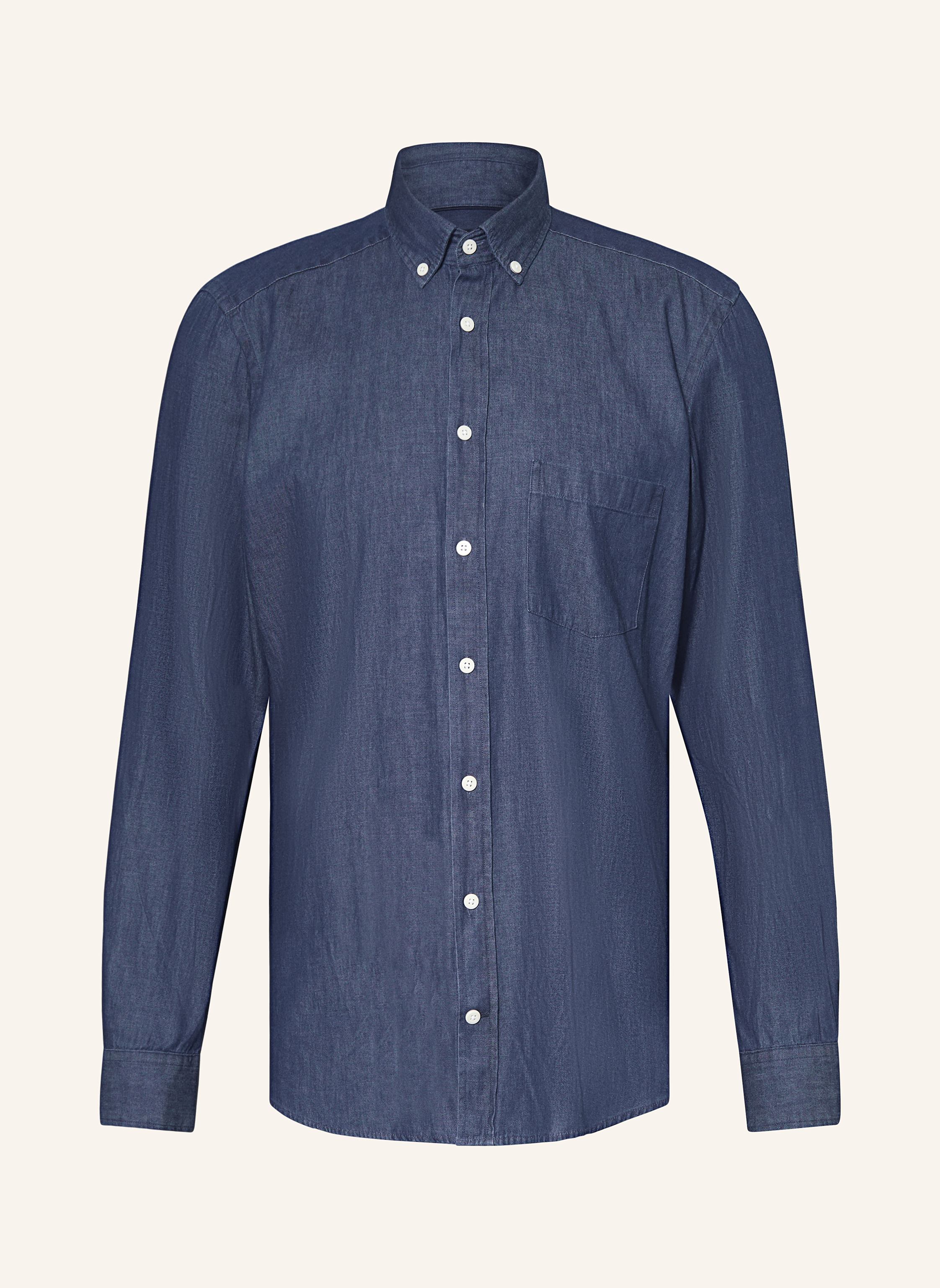 STROKESMAN'S Hemd Regular Fit in Jeansoptik