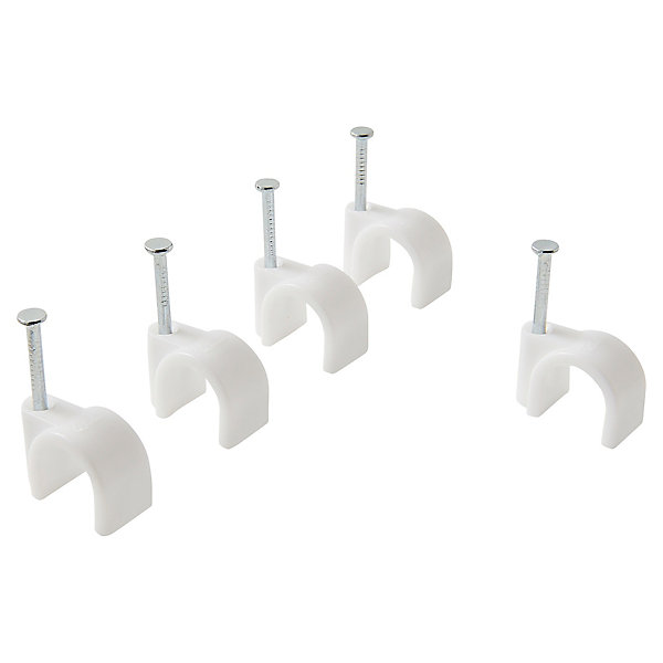 100 colliers de serrage en nylon Diall ø 10 à 11 mm blanc
