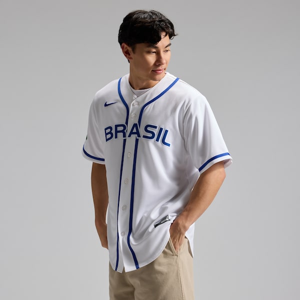Brazil Baseball Nike 2026 World Baseball Classic Home Stadium Jersey - White