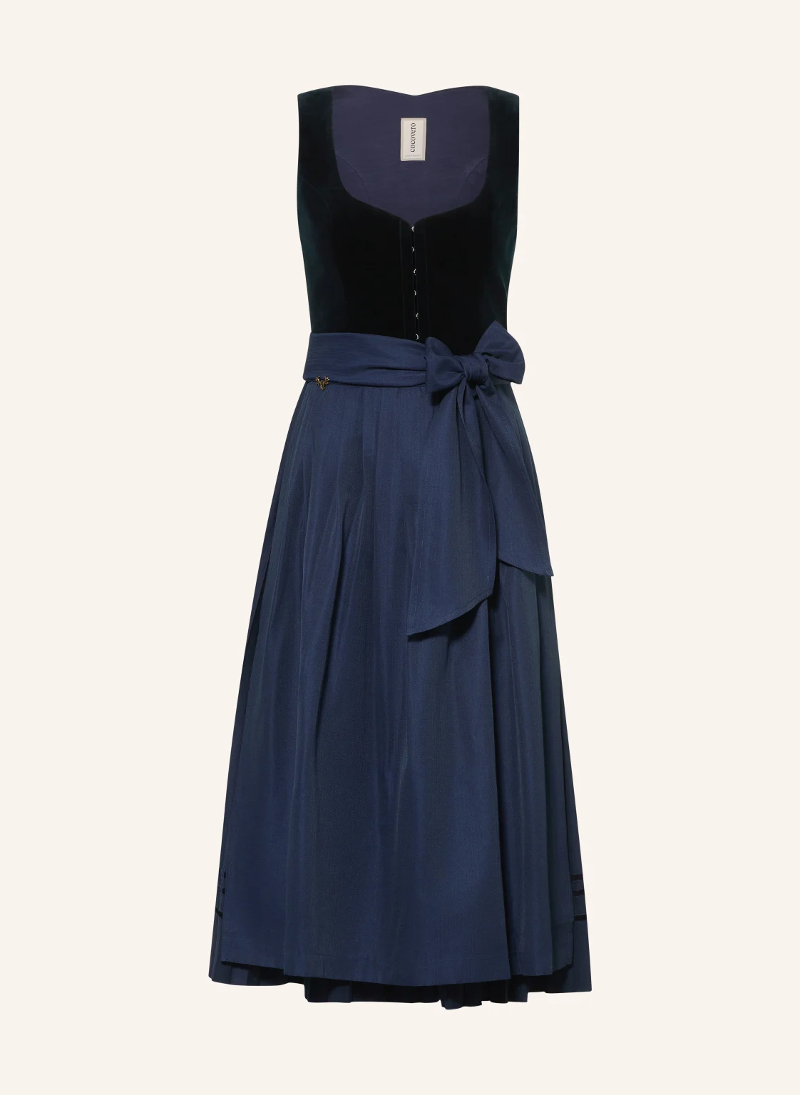 CocoVero Dirndl JETTE mit Plissees