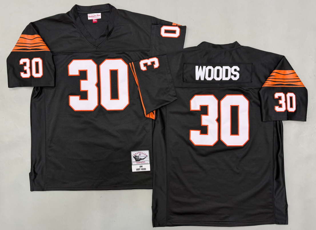 Ickey Woods Cincinnati Bengals Authentic Throwback Retired Player Jersey