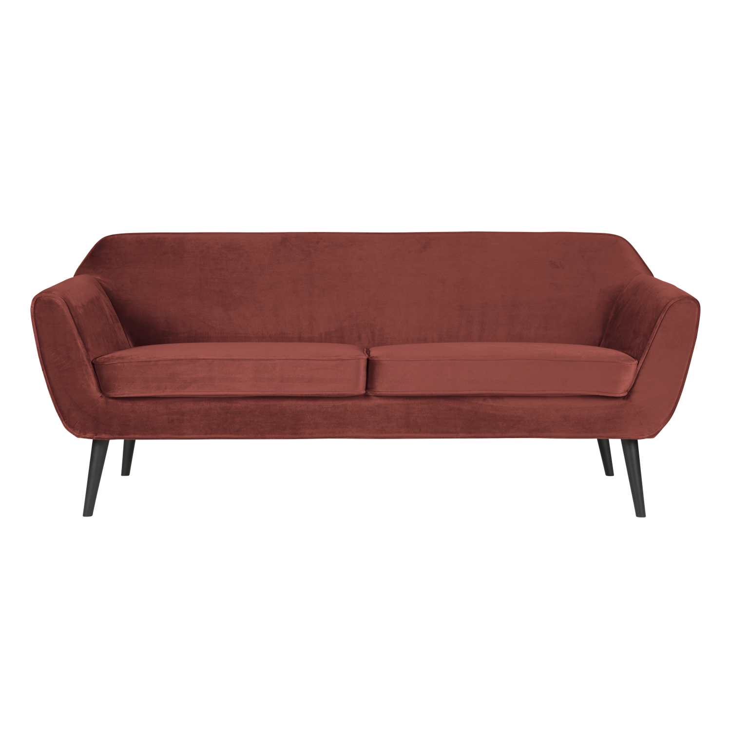 WOOOD bank Rocco 187 cm - Velvet - Bordeauxrood