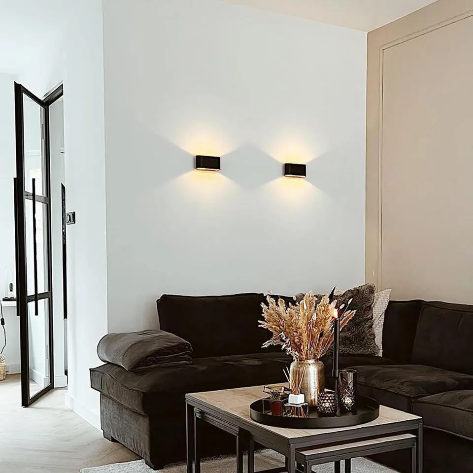 Qazqa up? en downlight lamp otan zwart