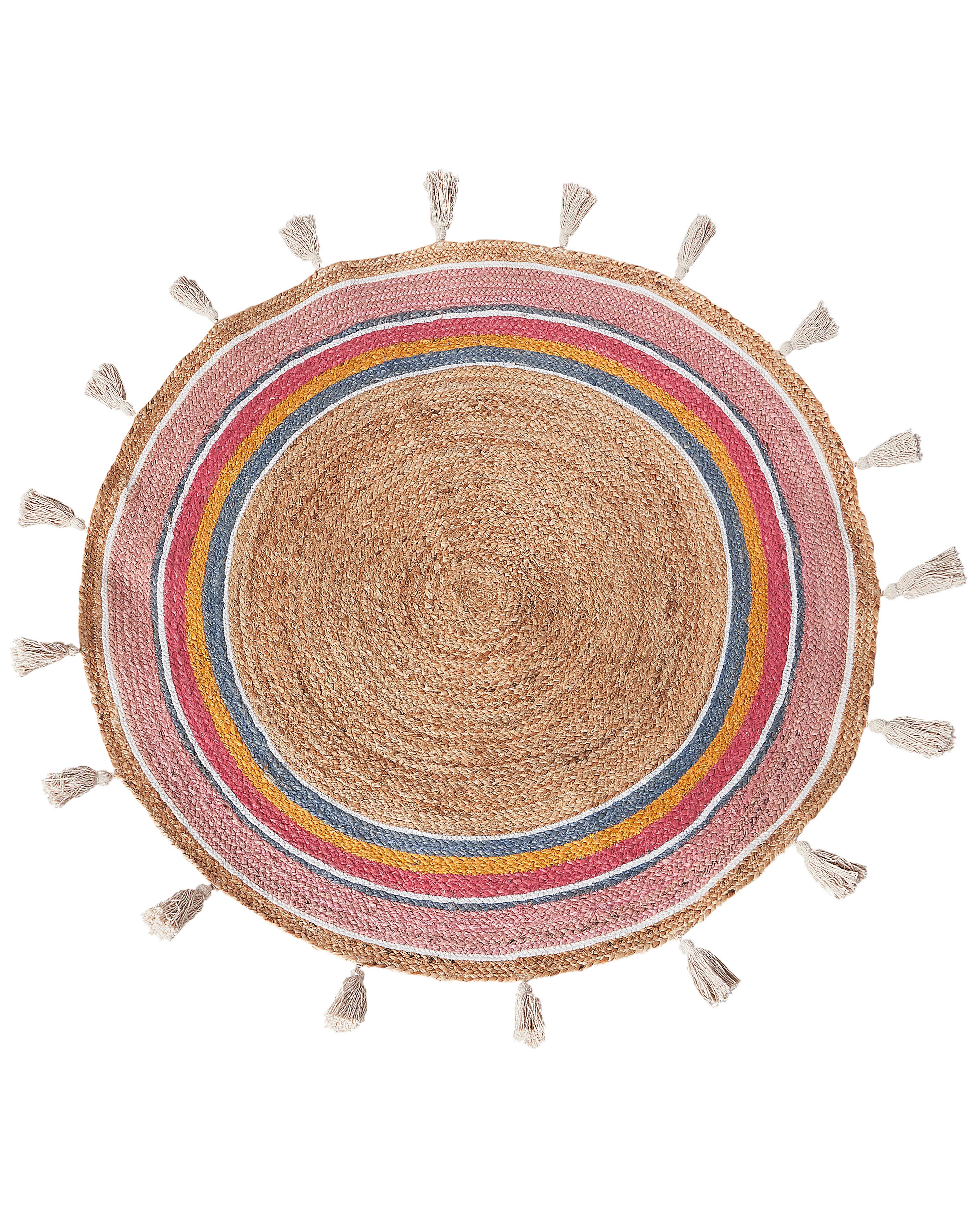 Kids Rug ZANAVI Multicolour ? 120 cm Jute