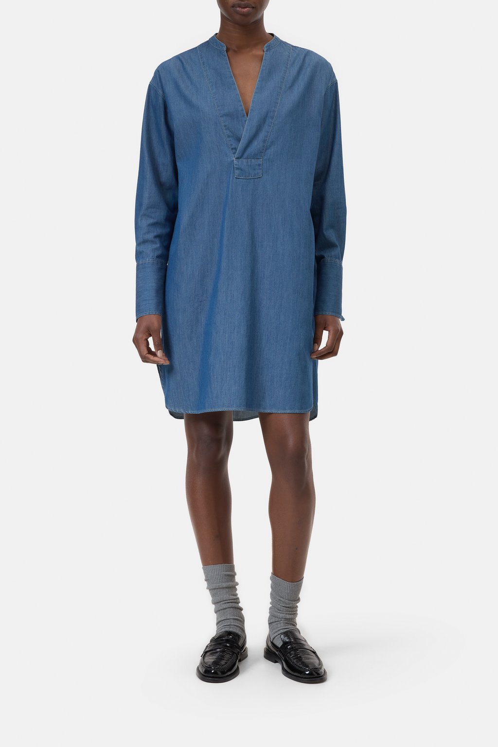 Tunika-Kleid aus Denim