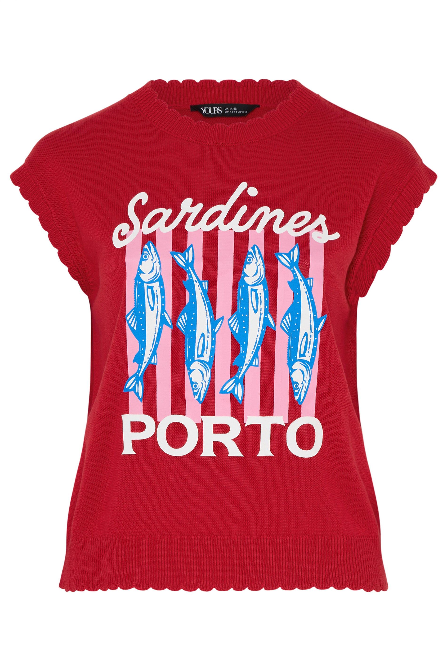 Yours Printed Knitted Vest Top