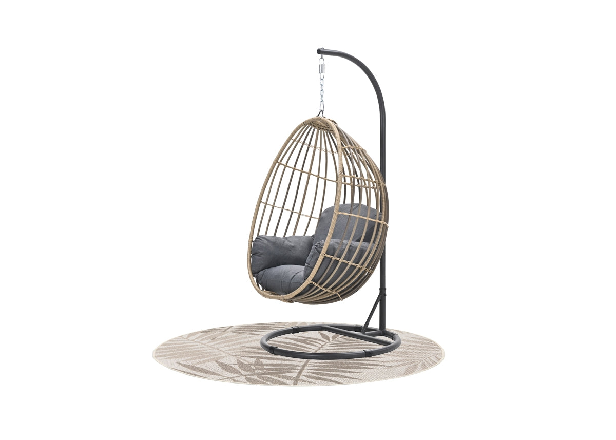Panama hangstoel - voor binnen en buiten - inclusief decoratief karpet
