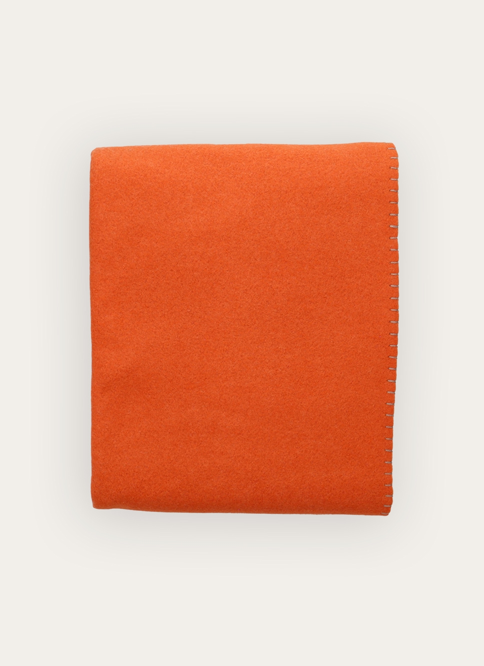 PLAID POLAIRE BICOLORE ORANGE