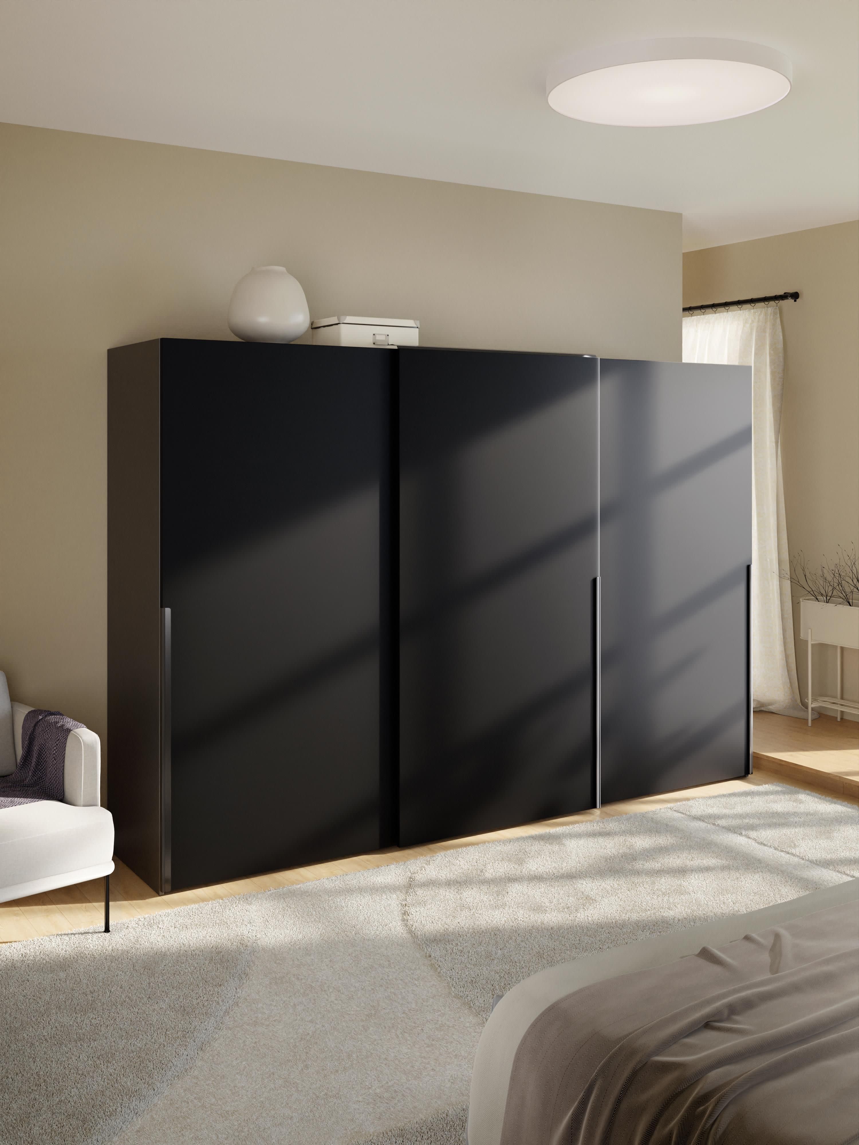 Modularer Schwebetürenschrank Leon, 300 cm Breite, in verschiedenen Größen