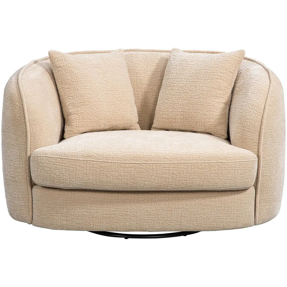 Draaibare Loveseat Enzio - stof Elephant - beige